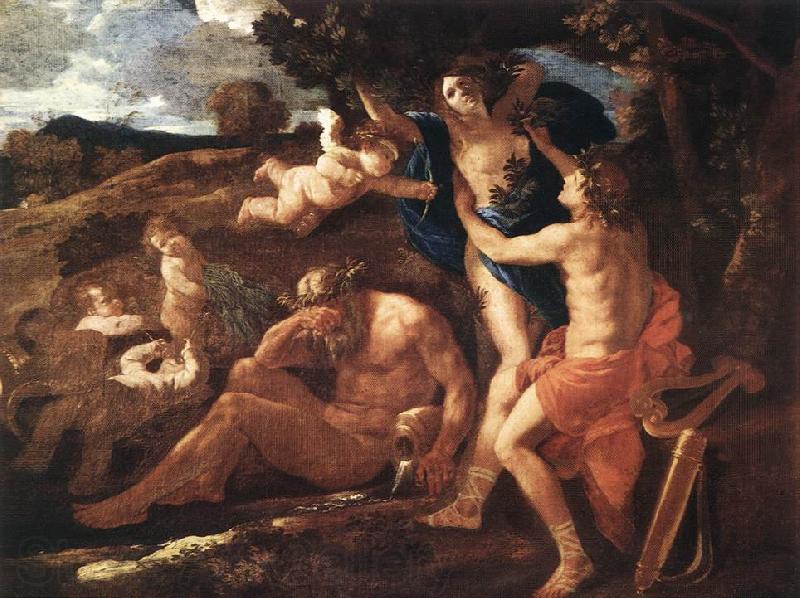 Nicolas Poussin Apollo and Daphne 1625Oil on canvas Germany oil painting art